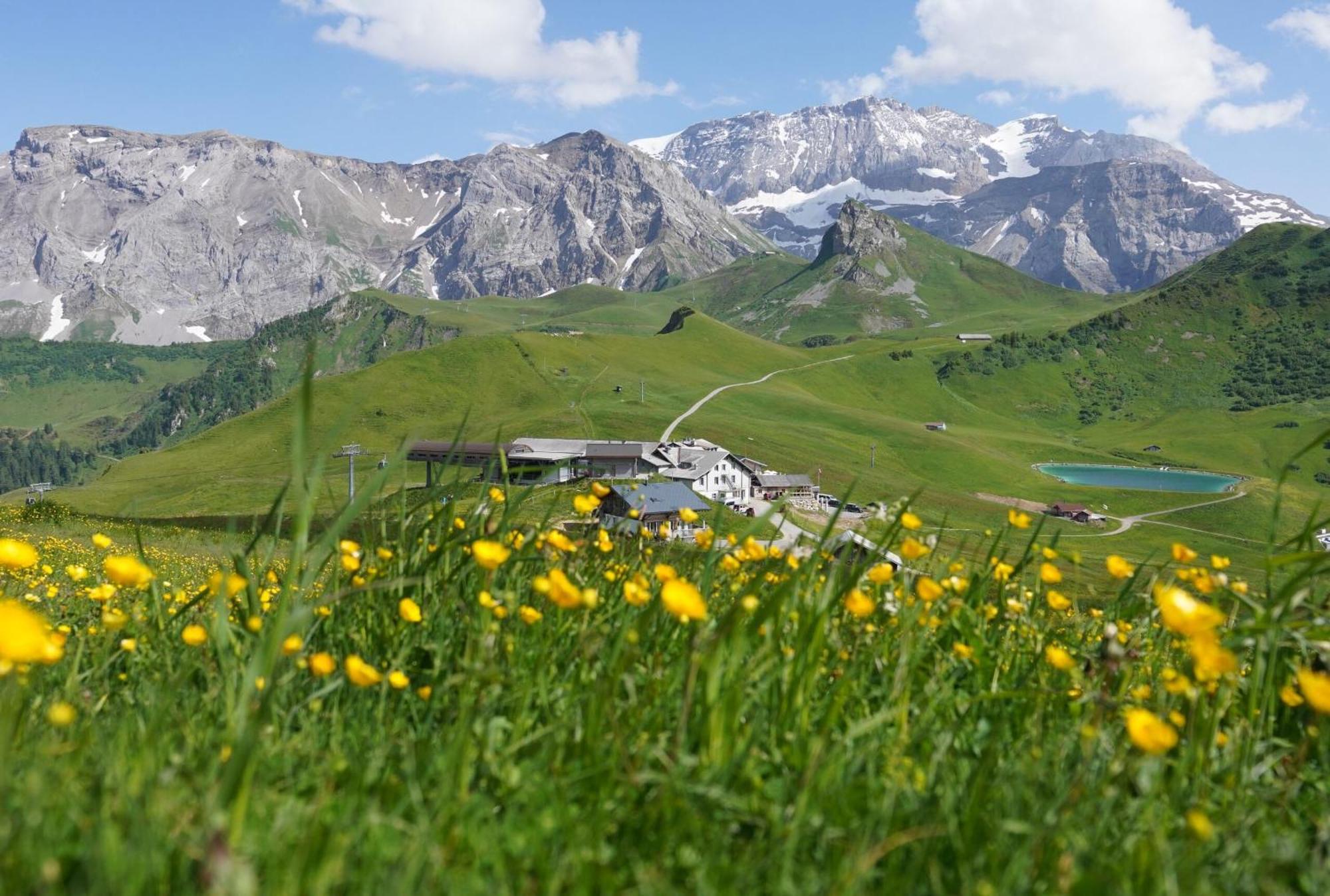 Berghotel Hahnenmoos Adelboden Exteriér fotografie